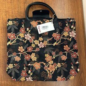 NEW Signare Floral Tapestry Foldable Reusable Shopping Bag
